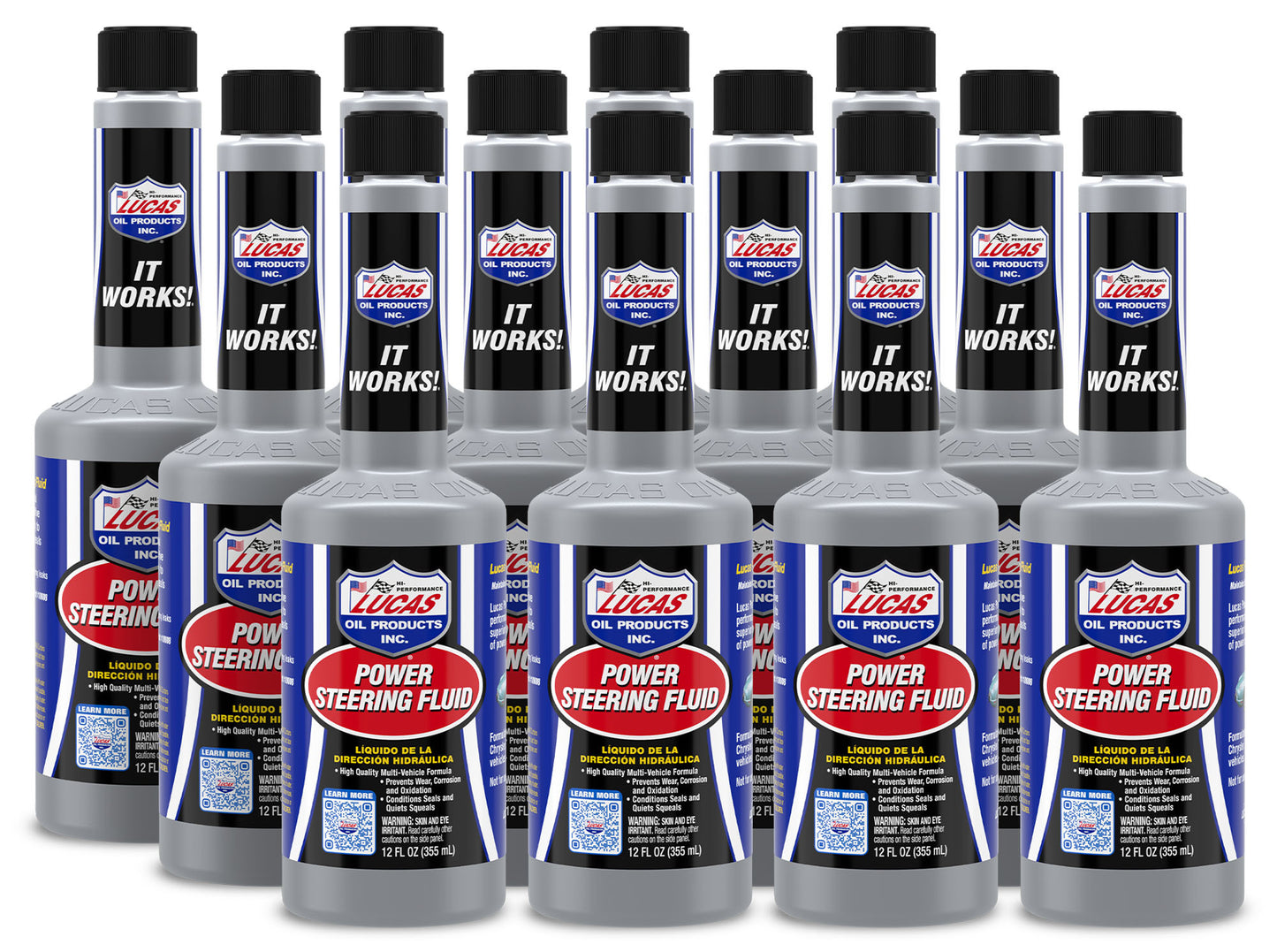 Lucas Oil Power Steering Fluid - 12 oz Bottle - Set of 12