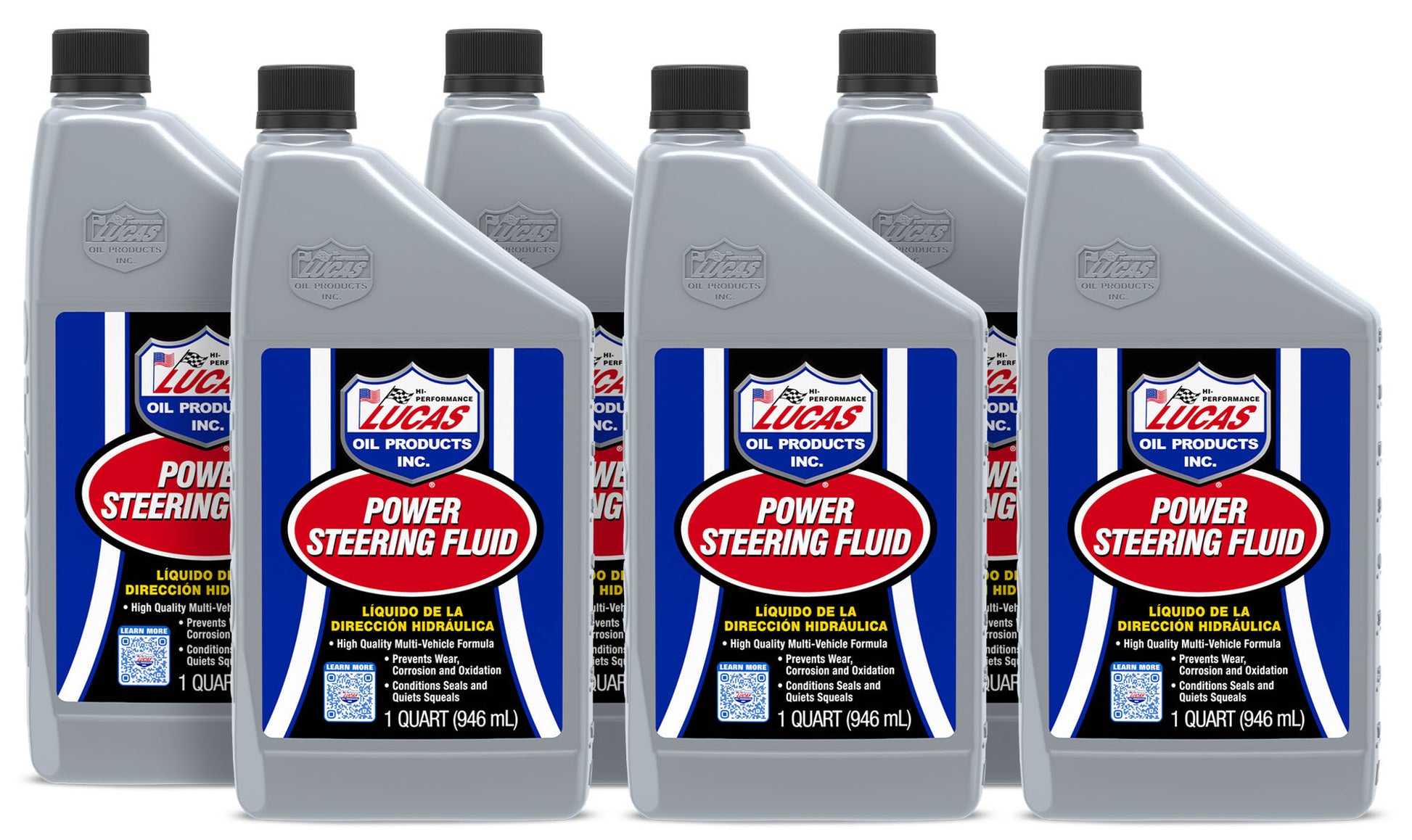Lucas Oil Power Steering Fluid - 1 qt Bottle - Set of 6