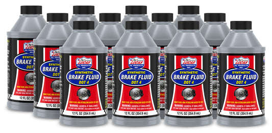 Lucas Oil Brake Fluid - DOT 4 - Synthetic - 12 oz Bottle - Set of 12