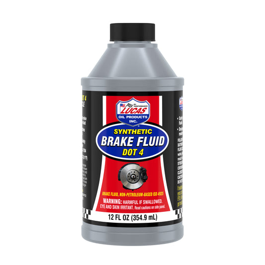 Lucas Oil Brake Fluid - DOT 4 - Synthetic - 12 oz Bottle - Each