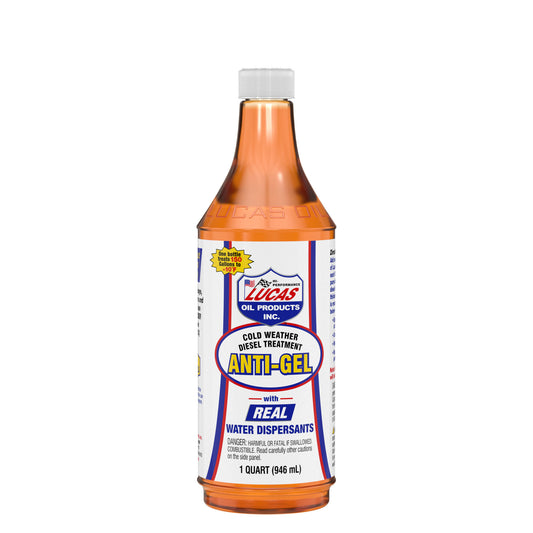 Lucas Oil Fuel Additive - Cold Weather - Anti-Gel - Water Remover - 1 qt Bottle - Diesel - Each