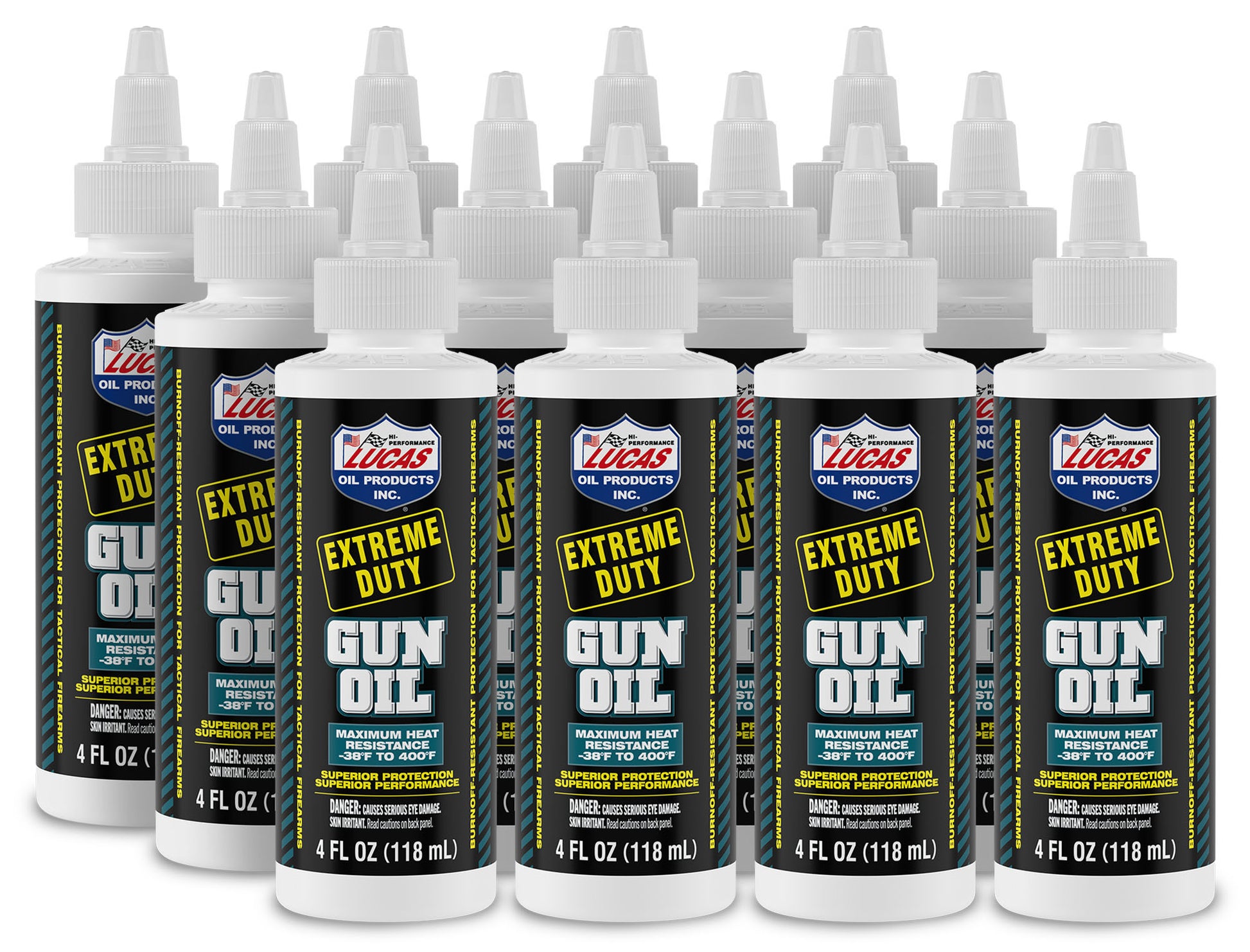 Lucas Oil Gun Oil - Extreme Duty - Conventional - 4 oz Squeeze Bottle - Set of 12