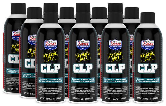 Lucas Oil Gun Cleaner - Extreme Duty CLP - Cleaner / Lubricant / Protectant - 11 oz Aerosol - Set of 12