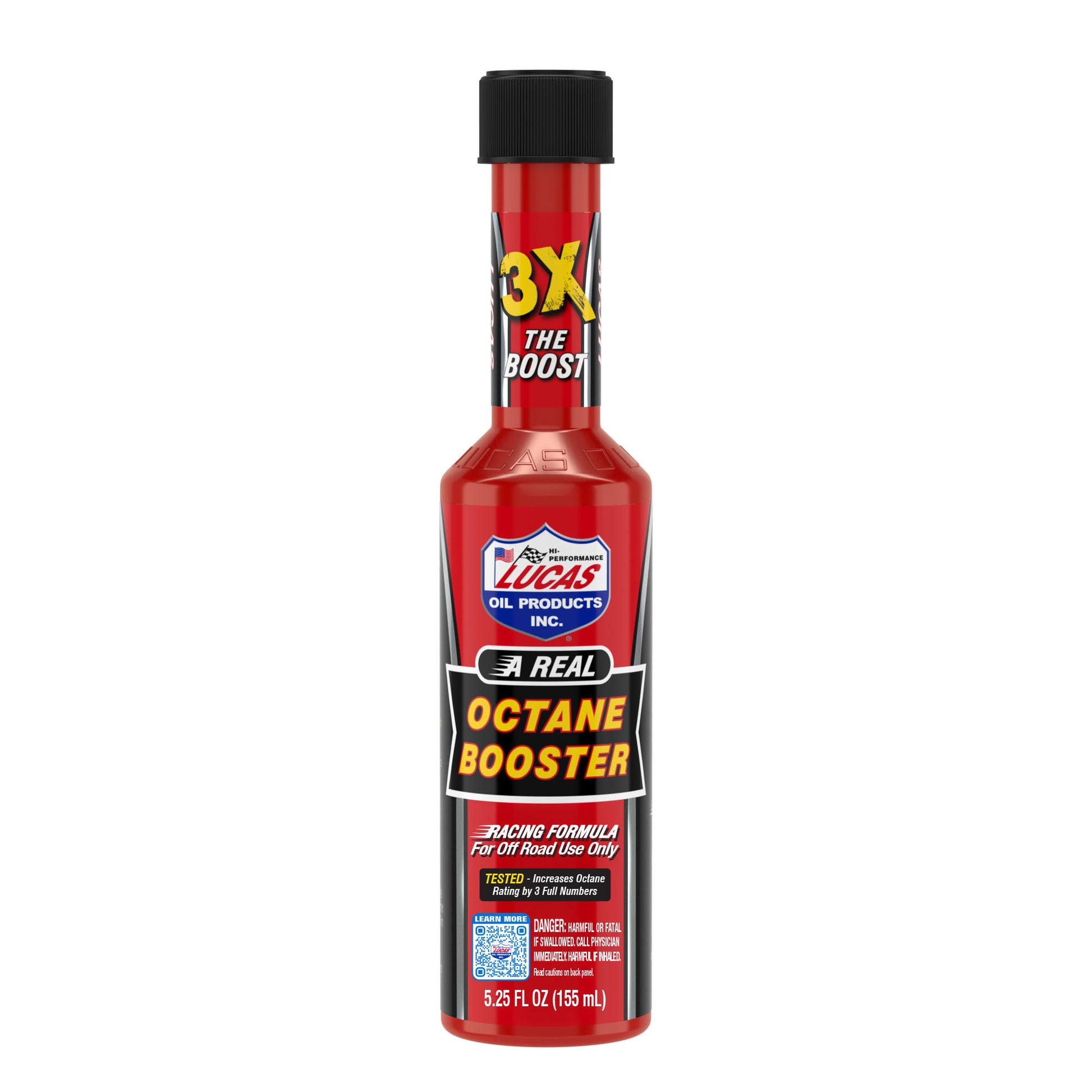Lucas Oil Fuel Additive - Octane Booster - 5.25 oz Bottle - Gas - Each