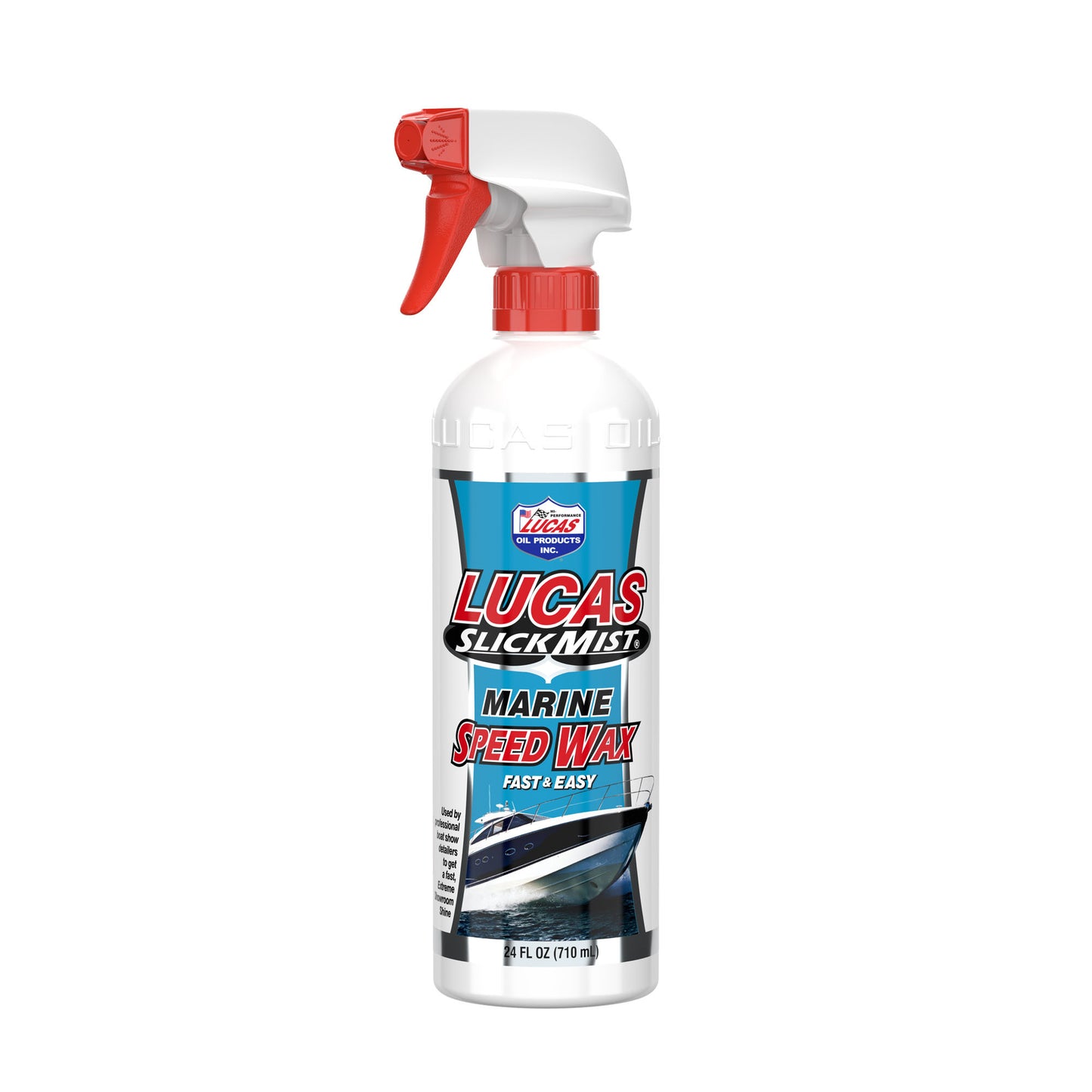 Lucas Oil Spray Wax - Slick Mist Marine Speed Wax - Exterior - 24 oz Spray Bottle - Each