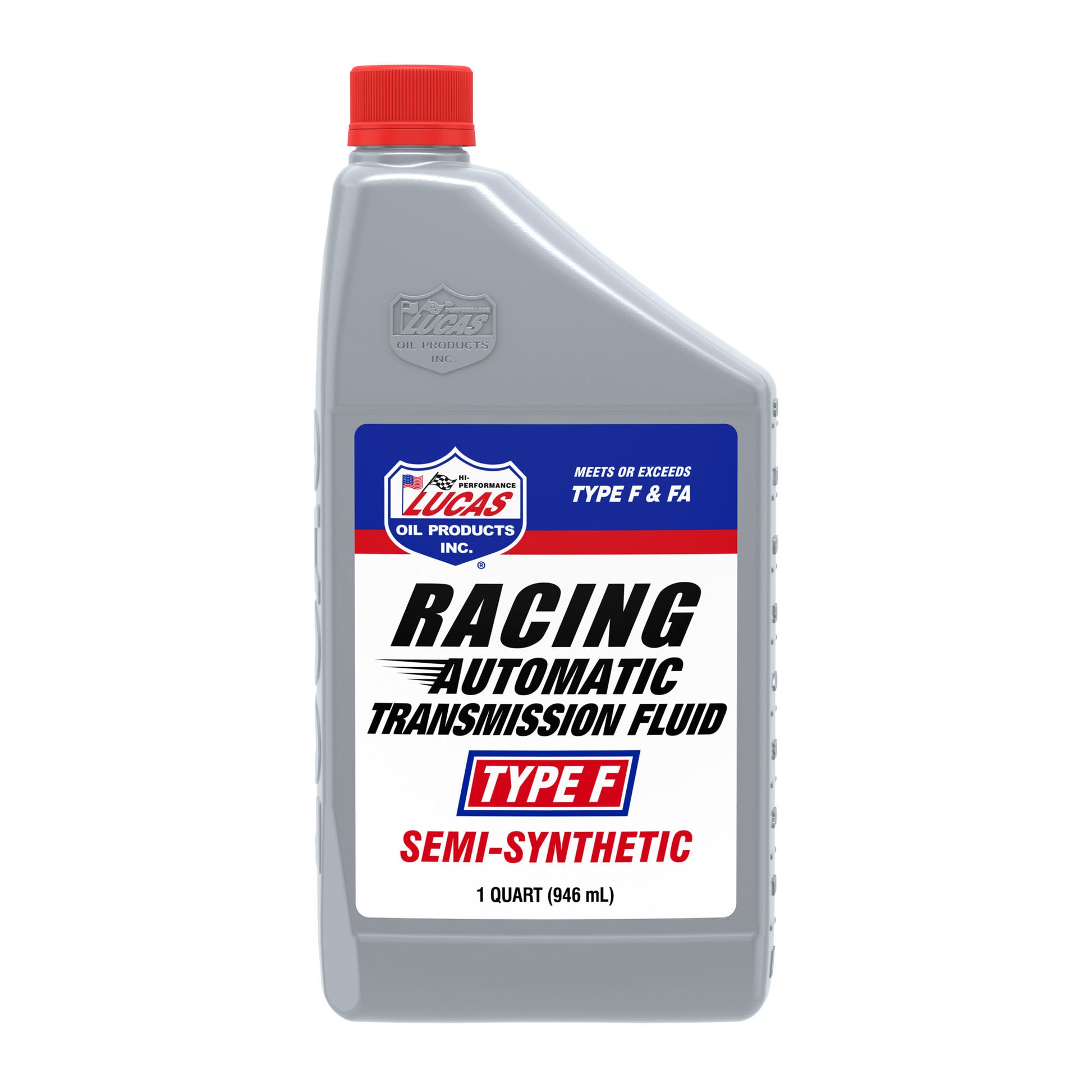 Lucas Oil Transmission Fluid - Type-F Racing - ATF - Semi-Synthetic - 1 qt Bottle - Each