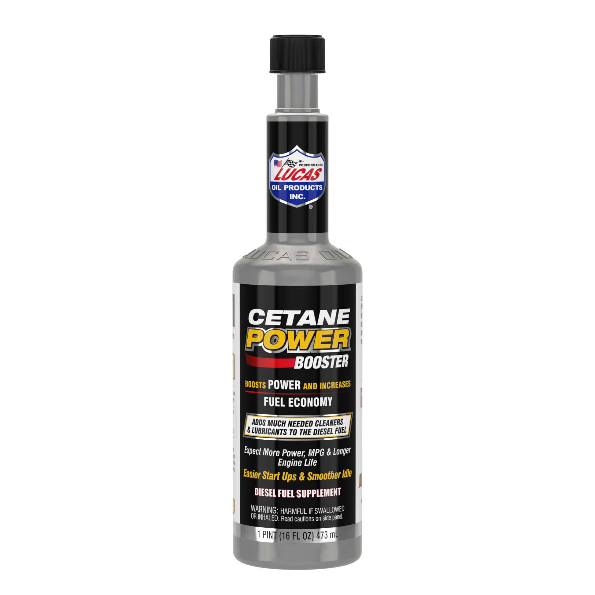 Lucas Oil Fuel Additive - Cetane Power Booster - Diesel Fuel Supplement - System Cleaner - Cetane Booster - Lubricant