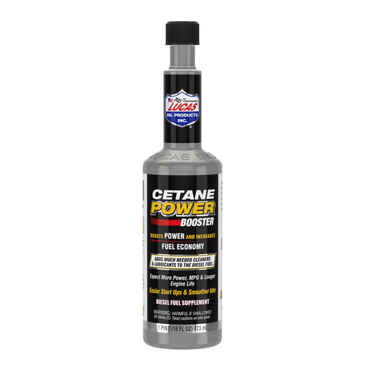 Lucas Oil Fuel Additive - Cetane Power Booster - Diesel Fuel Supplement - System Cleaner - Cetane Booster - Lubricant