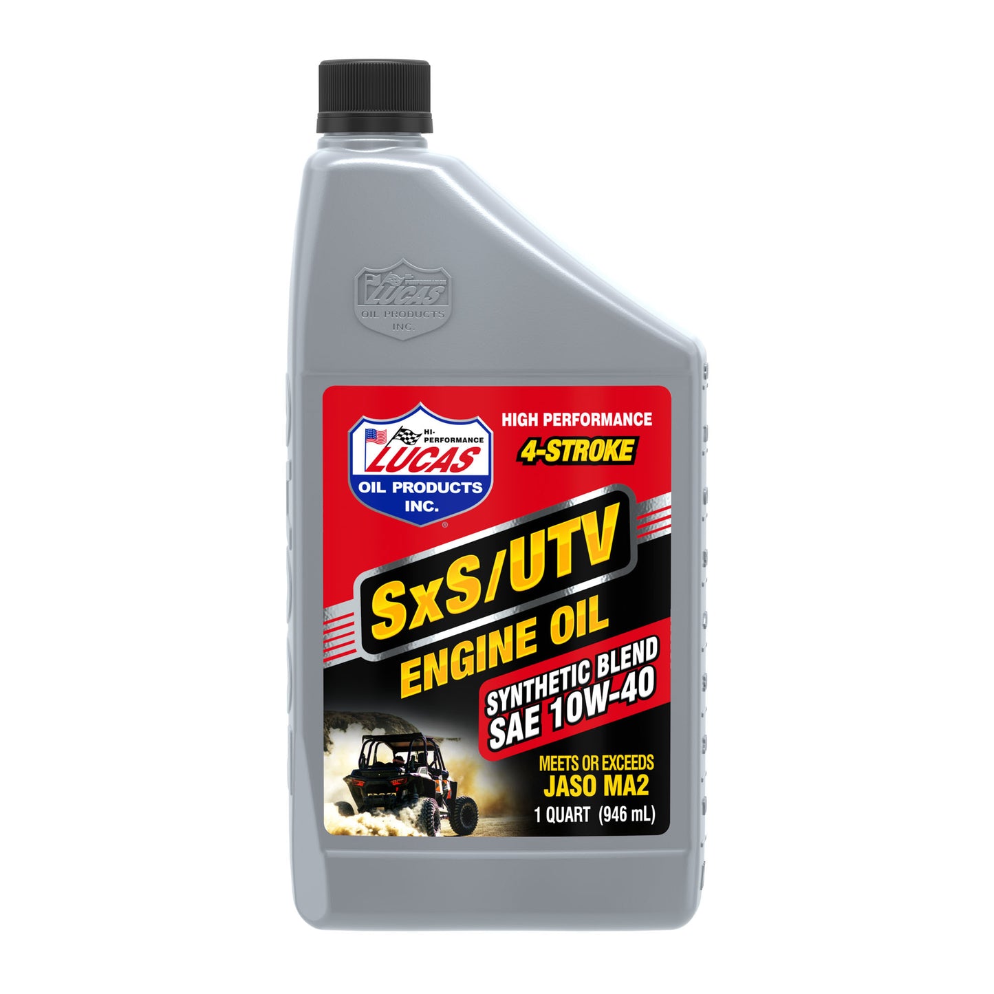 Lucas Oil Motor Oil - SxS - 10W40 - Semi-Synthetic - 1 qt Bottle - Each