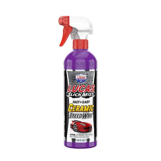 Lucas Oil Spray Wax - Slick Mist Ceramic Speed Wax - Exterior - 24 oz Spray Bottle - Each