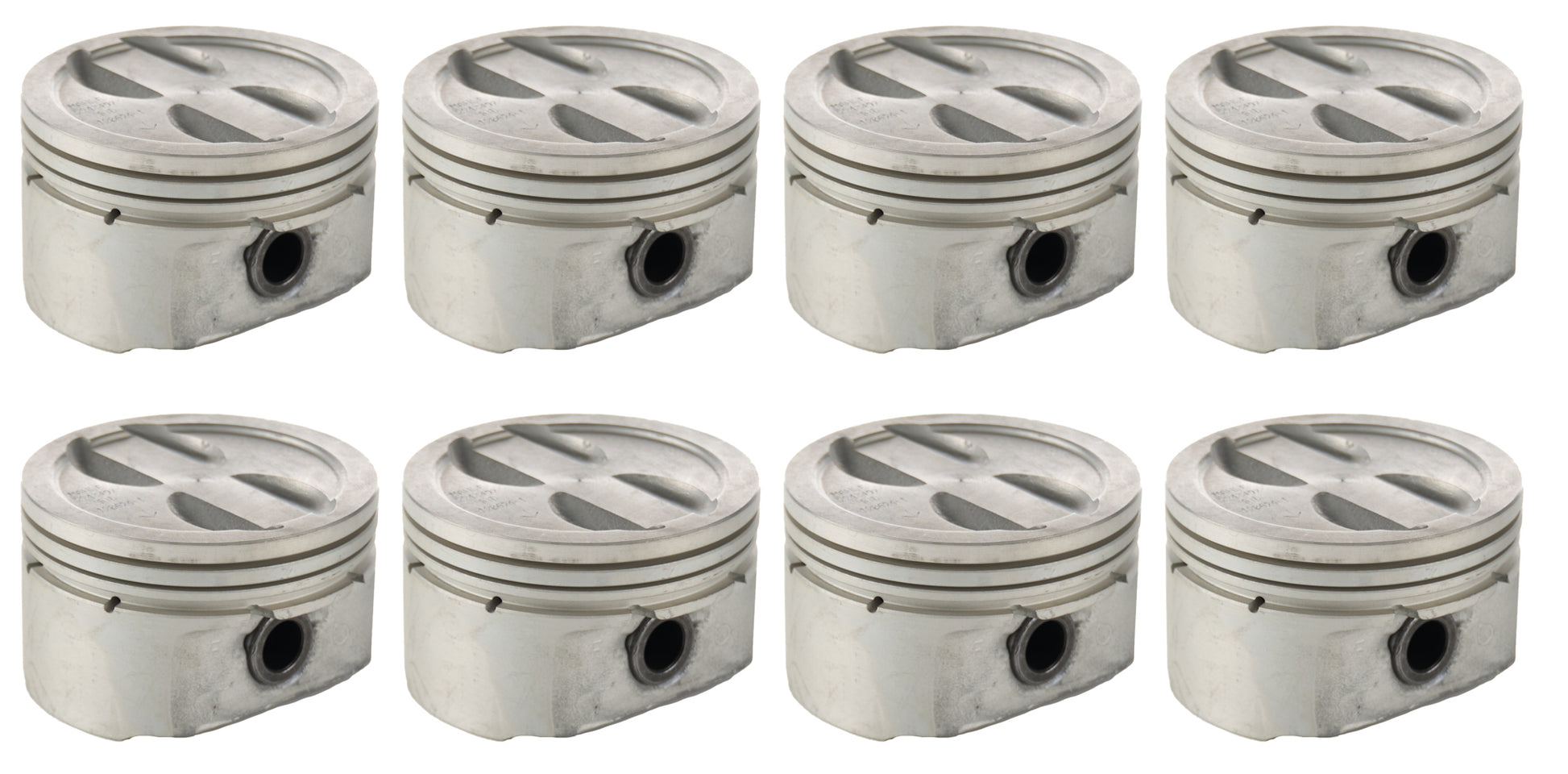 Mahle Original/Clevite Piston and Ring - Mahle Original - Flat - 4.000 in Bore - 1.559 in Compression Height - 2.0 mm