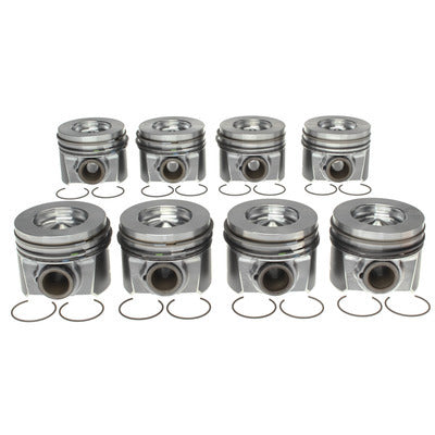 Mahle Original/Clevite Piston and Ring - Forged - Dish - 3.860 in Bore - 3.0 x 2.0 x 3.0 mm Ring Groove - Flat -