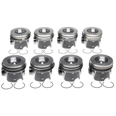 Mahle Original/Clevite Piston and Ring - Forged - Dish - 3.890 in Bore - 3.0 x 2.0 x 3.0 mm Ring Groove - Flat -