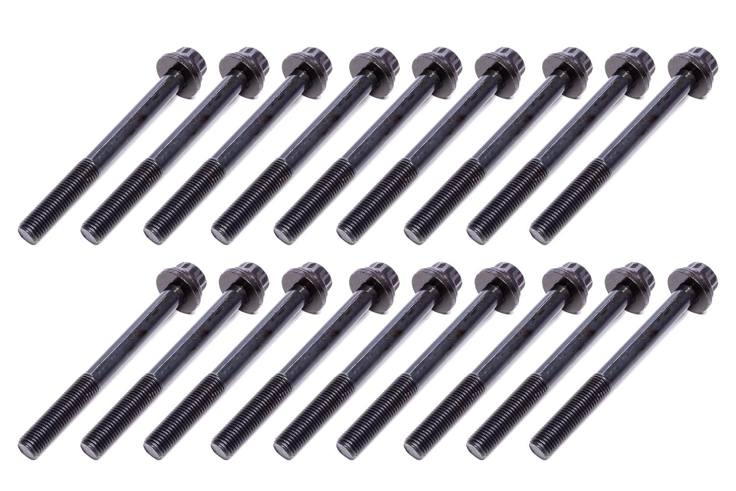 Mahle Original/Clevite Cylinder Head Bolt Kit - Hex Head - Washers Included - Steel - Black Oxide - 6.6 L GM Duramax -