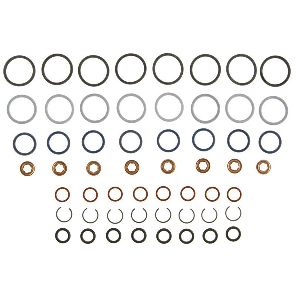 Mahle Original/Clevite O-Ring - Rubber - Crush Washers / D-Rings / Snap Rings Included - 6.0 L - Fuel Injector Seal -