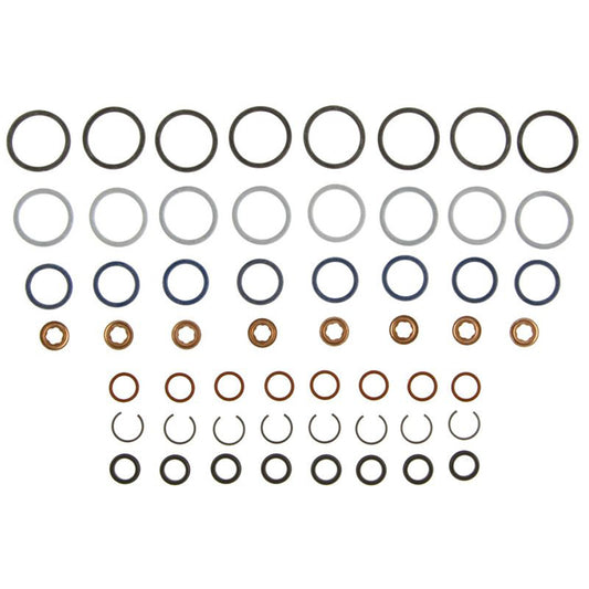 Mahle Original/Clevite O-Ring - Rubber - Crush Washers / D-Rings / Snap Rings Included - 6.0 L - Fuel Injector Seal -