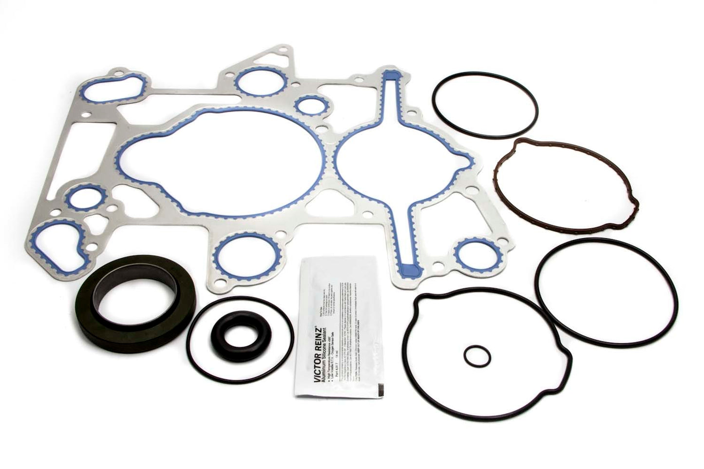 Mahle Original/Clevite Timing Cover Gasket - 0.05 in Thick - Seal Included - Aluminum / Rubber - Ford PowerStroke - Kit