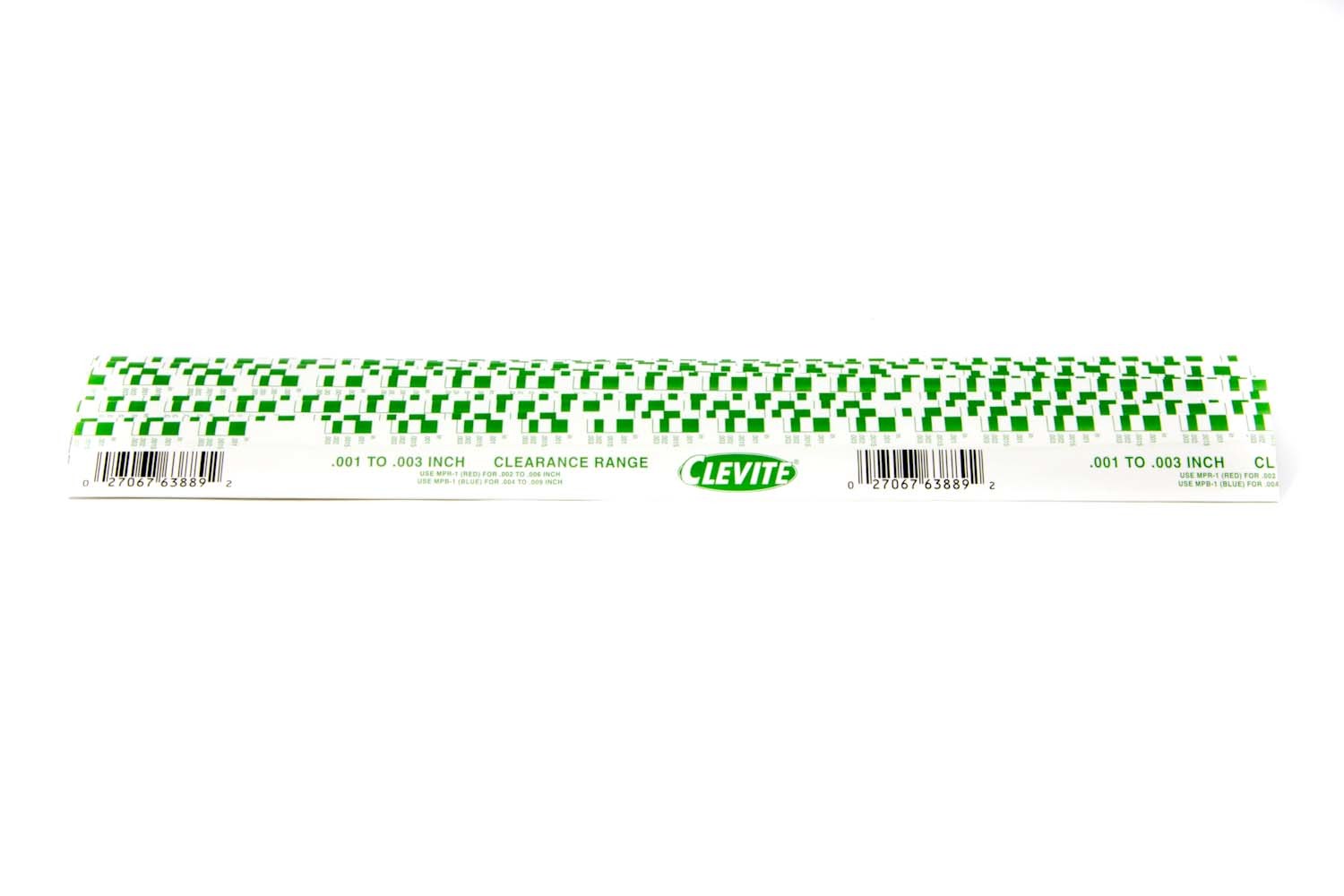 Mahle Original/Clevite Plastigage - 0.001-0.003 in Measurement Range - 11 in Long - Green - Set of 12