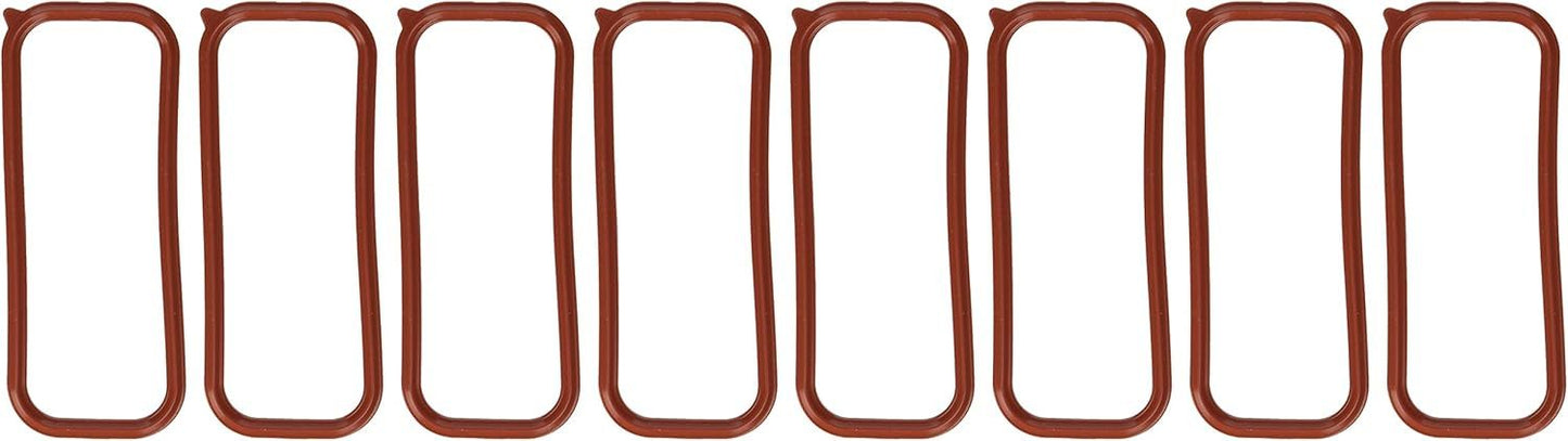 Mahle Original/Clevite Intake Manifold Gasket - Rectangle Port - Rubber - GM LS-Series - Set of 8