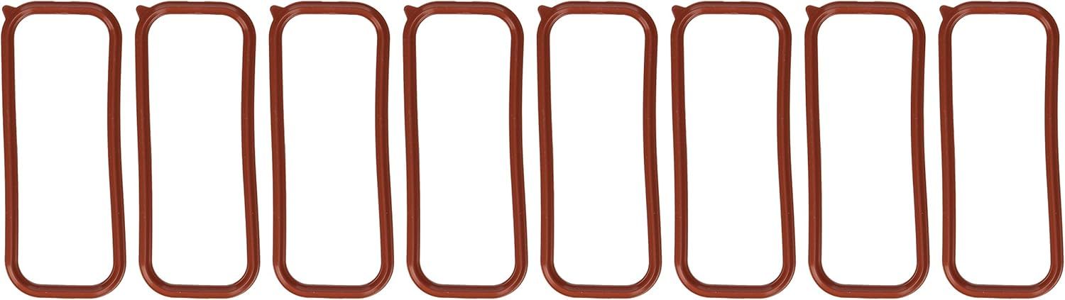 Mahle Original/Clevite Intake Manifold Gasket - Rectangle Port - Rubber - GM LS-Series - Set of 8