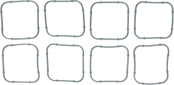 Mahle Original/Clevite Intake Manifold Gasket - Square Port - Rubber - Mopar Gen III Hemi - Set of 8