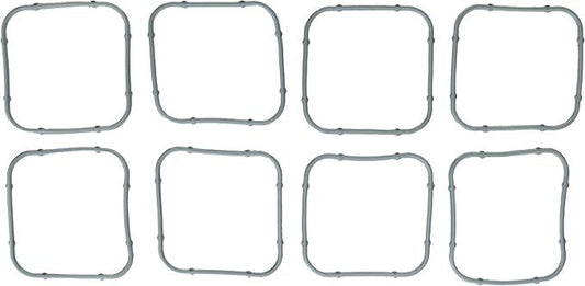 Mahle Original/Clevite Intake Manifold Gasket - Square Port - Rubber - Mopar Gen III Hemi - Set of 8