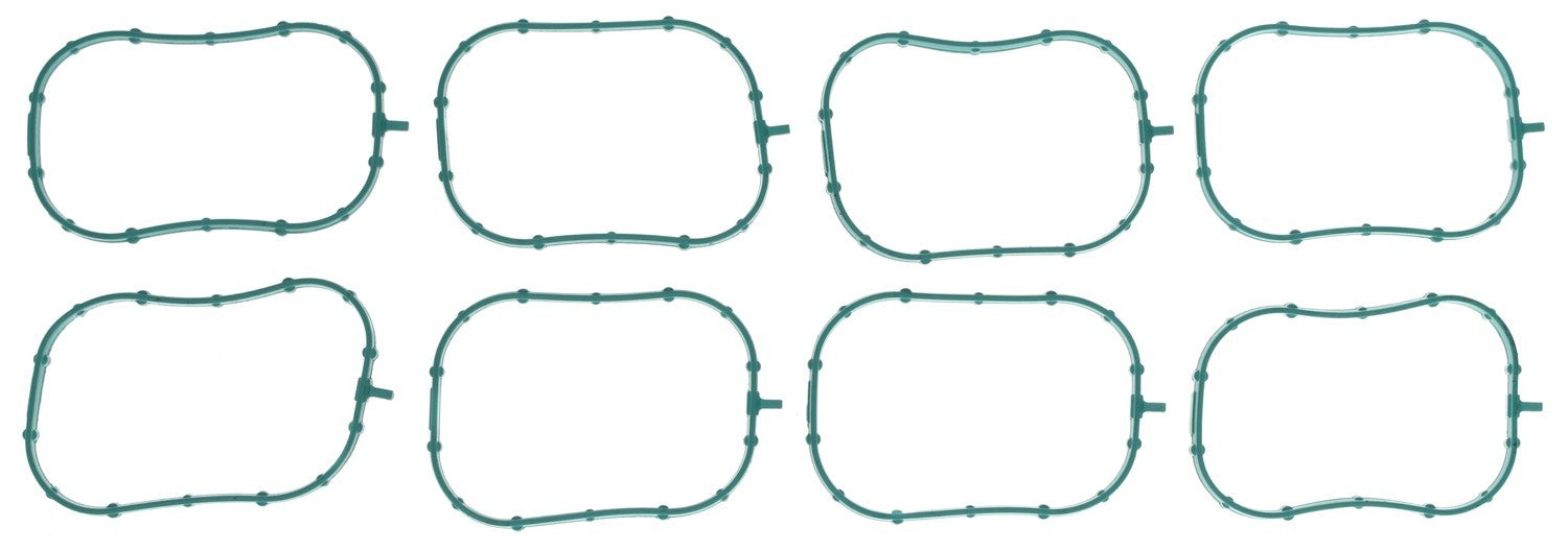 Mahle Original/Clevite Intake Manifold Gasket - Rectangle Port - Rubber - GM LS-Series - Set of 8