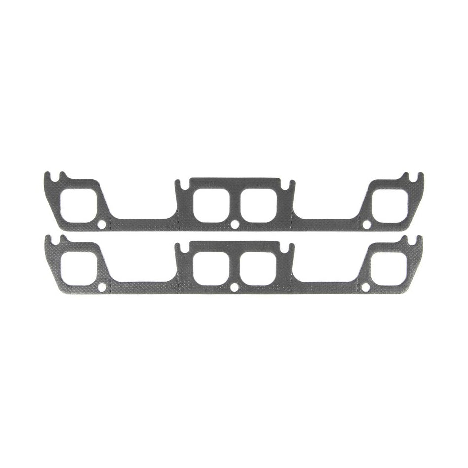 Mahle Original/Clevite Exhaust Header / Manifold Gasket - 1.750 x 1.600 in D Port - Steel Core Graphite - Small Block