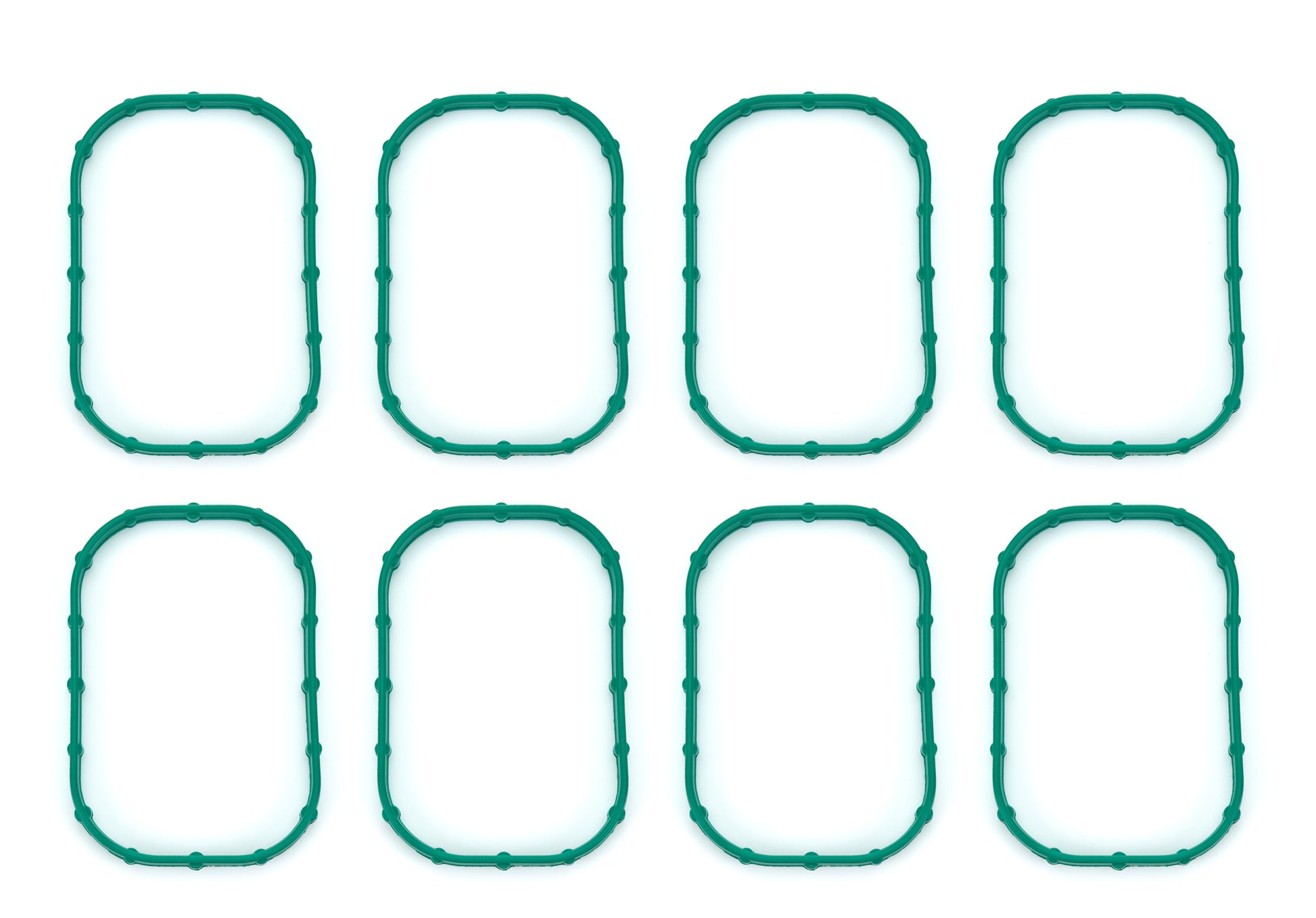 Mahle Original/Clevite Intake Manifold Gasket - Stock Port - Rubber - Ford Godzilla - Set of 8