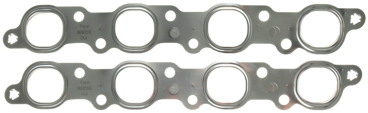 Mahle Original/Clevite Exhaust Header / Manifold Gasket - 1.89 x 1.74 in Square Port - Multi-Layered Steel - Ford