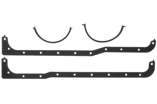 Mahle Original/Clevite Oil Pan Gasket - 0.093 in Thick - Multi-Piece - Fiber - 351W - Small Block Ford - Kit