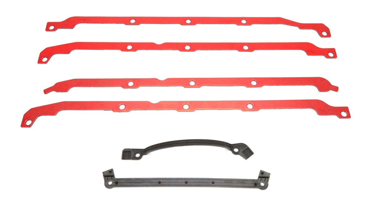 Mahle Original/Clevite Oil Pan Gasket - 0.08 in Thick - Multi-Piece - Steel Core Fiber PTFE Coated - Trimmed Side