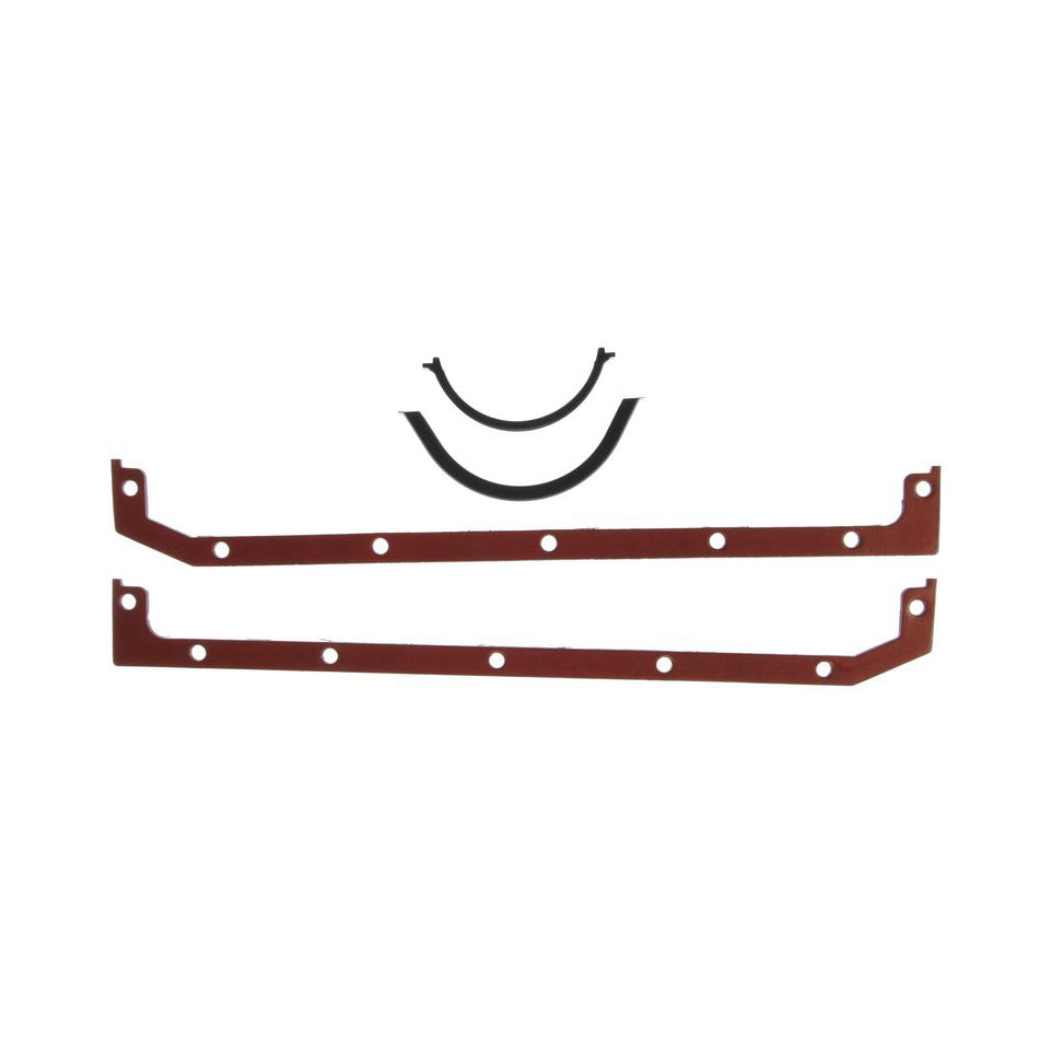 Mahle Original/Clevite Oil Pan Gasket - 0.08 in Thick - 1-Piece - Steel Core Laminate - Thick Front Seal - 1-Piece