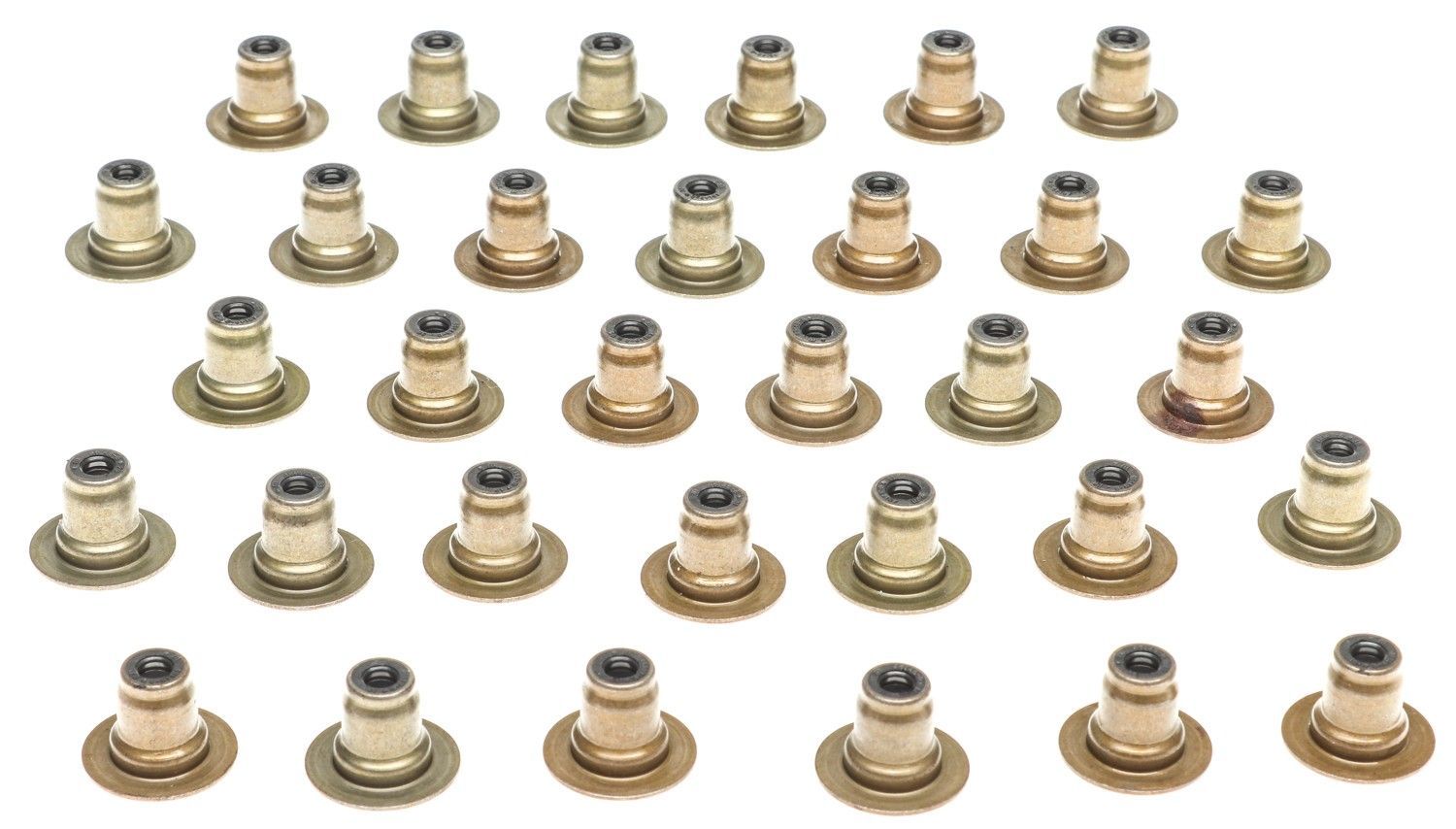 Mahle Original/Clevite Valve Stem Seal - Positive Stop - 0.218 in Valve Stem - 0.428 in Guide OD - Viton Rubber - Set