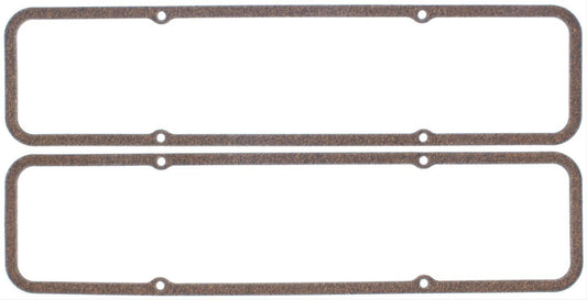 Mahle Original/Clevite Valve Cover Gasket - 0.15 in Thick - Steel Core Cork - Perimeter Bolt - Small Block Chevy - Pair