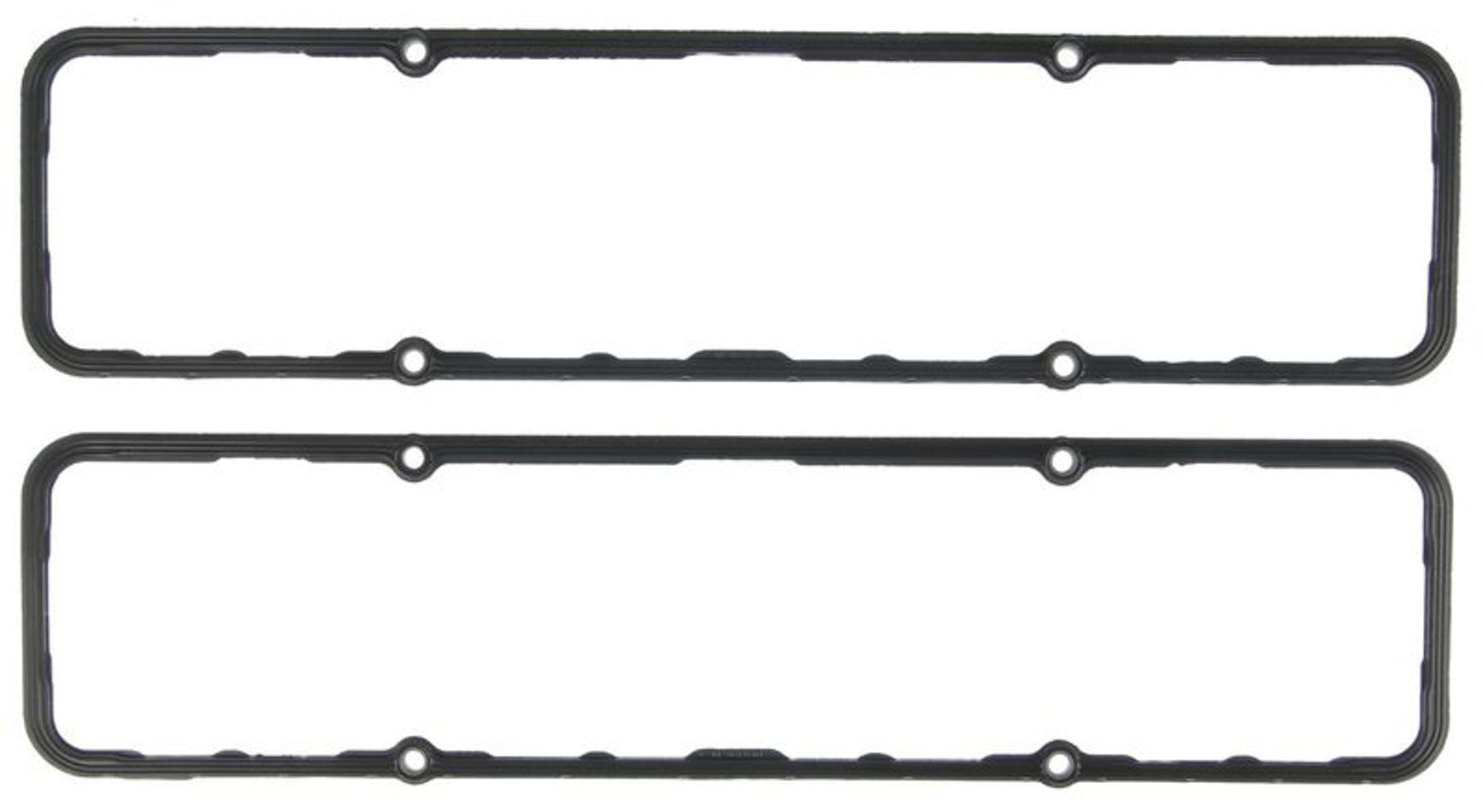 Mahle Original/Clevite Valve Cover Gasket - 0.225 in Thick - Steel Core Silicone Rubber - Perimeter Bolt - Small Block