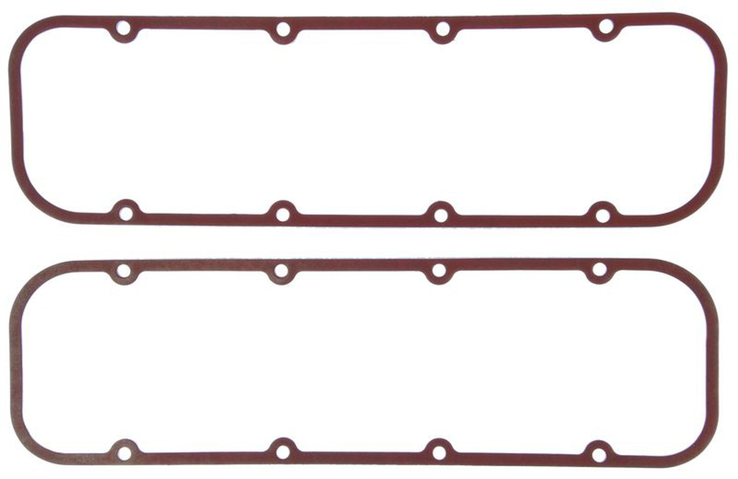 Mahle Original/Clevite Valve Cover Gasket - 0.080 in Thick - PTFE Coated Fiber - Perimeter Bolt - Chevy SB2 - Pair