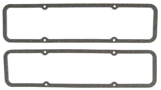 Mahle Original/Clevite Valve Cover Gasket - 0.250 in Thick - Cork / Fiber - Perimeter Bolt - Small Block Chevy - Pair