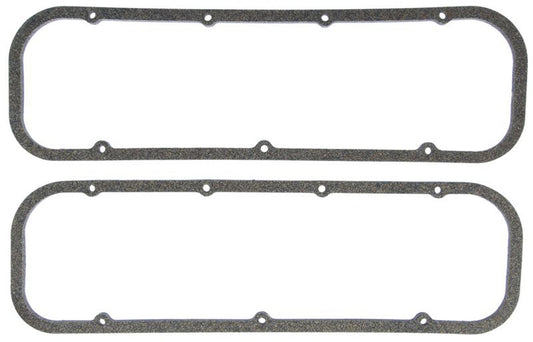 Mahle Original/Clevite Valve Cover Gasket - 0.250 in Thick - Cork / Fiber - Perimeter Bolt - Big Block Chevy - Pair