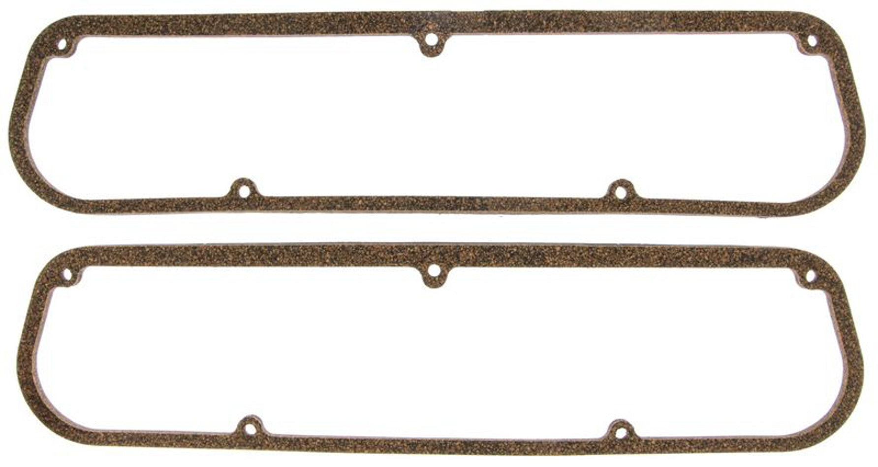 Mahle Original/Clevite Valve Cover Gasket - 0.250 in Thick - Cork / Fiber - Perimeter Bolt - Small Block Mopar - Pair