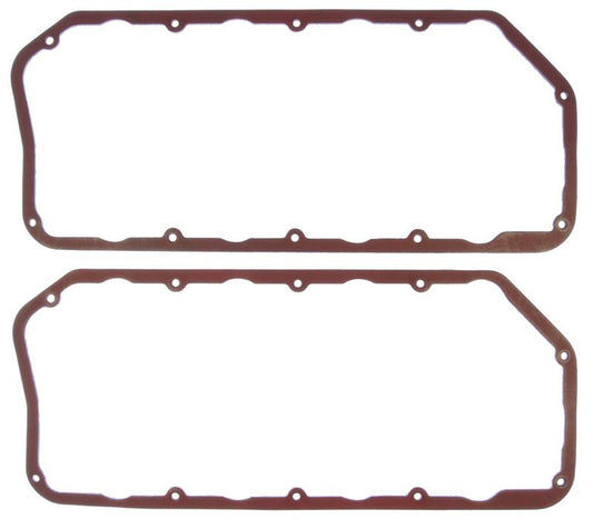 Mahle Original/Clevite Valve Cover Gasket - 0.080 in Thick - PTFE Coated Fiber - Perimeter Bolt - Mopar 426 Hemi - Top