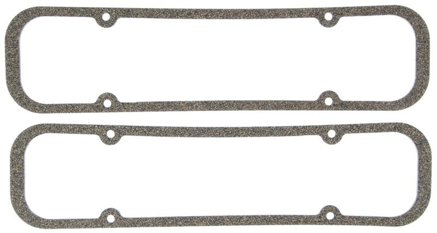 Mahle Original/Clevite Valve Cover Gasket - 0.125 in Thick - Cork / Fiber - Perimeter Bolt - Pontiac V8 - Pair