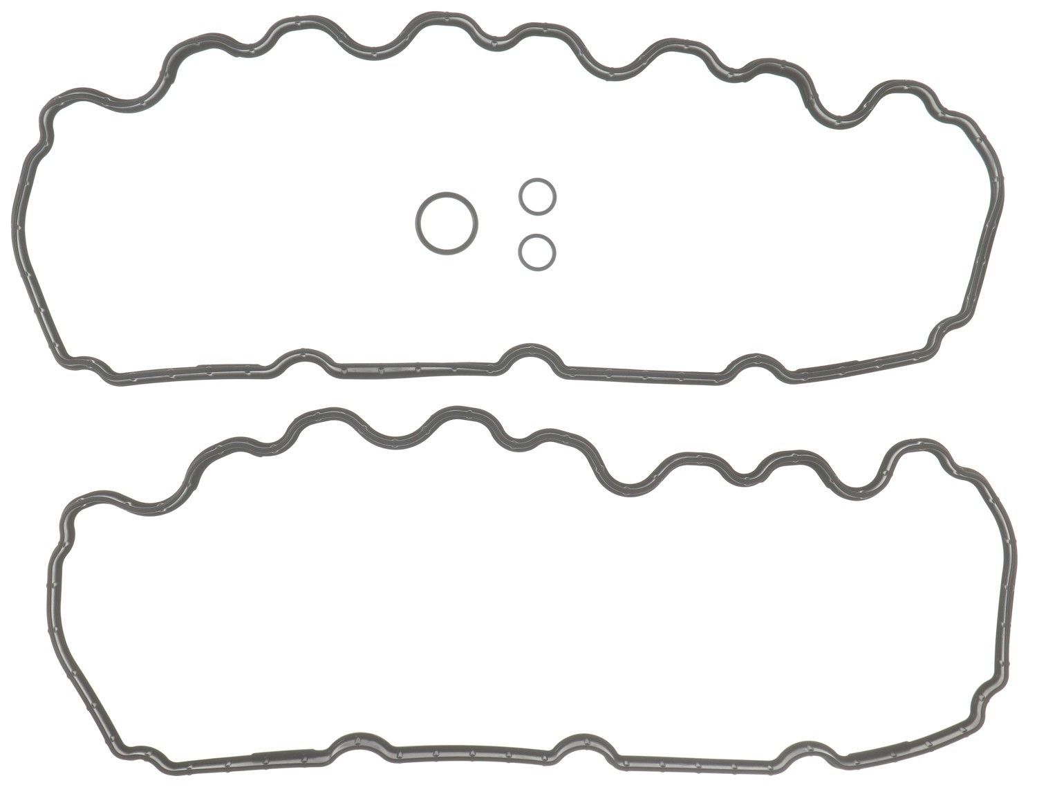 Mahle Original/Clevite Valve Cover Gasket - 0.457 in Thick - O-Rings Included - Rubber - Perimeter Bolt - Ford
