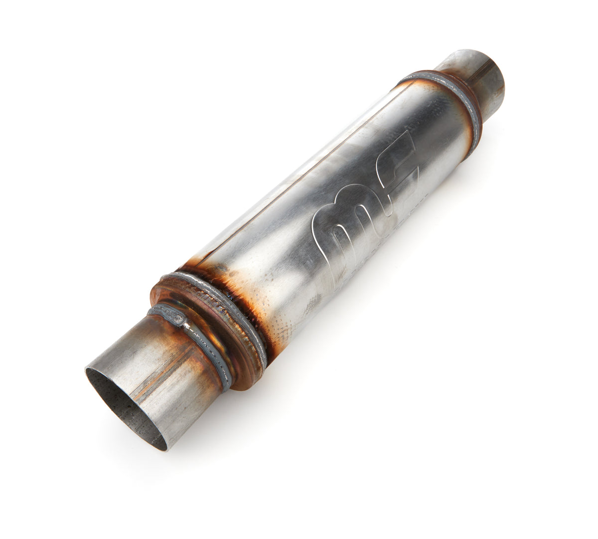 Magnaflow Perf Exhaust Muffler - 3 in Center Inlet - 3 in Center Outlet - 14 x 4 in Round Body - 20 in Long -