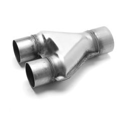Magnaflow Perf Exhaust Exhaust Y-Pipe - 2.5 in Inlets - 3 in Outlet - Stainless - Natural - Universal - Each