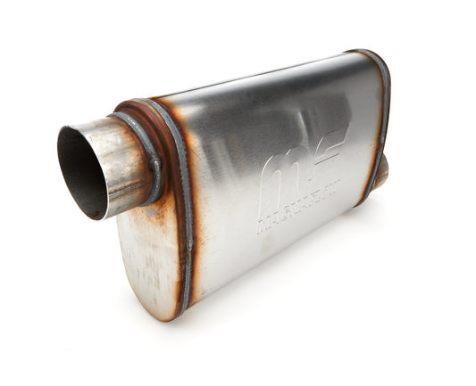 Magnaflow Perf Exhaust Muffler - 3 in Offset Inlet - 3 in Offset Outlet - 14 x 9 x 4 in Oval Body - 20 in Long -