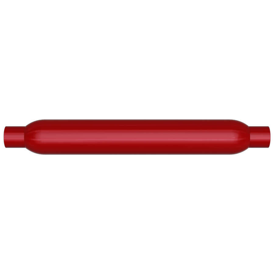 Magnaflow Perf Exhaust Muffler - Red Pack - 2 in Center Inlet - 2 in Center Outlet - 22 x 3.5 in Round Body - 26 in
