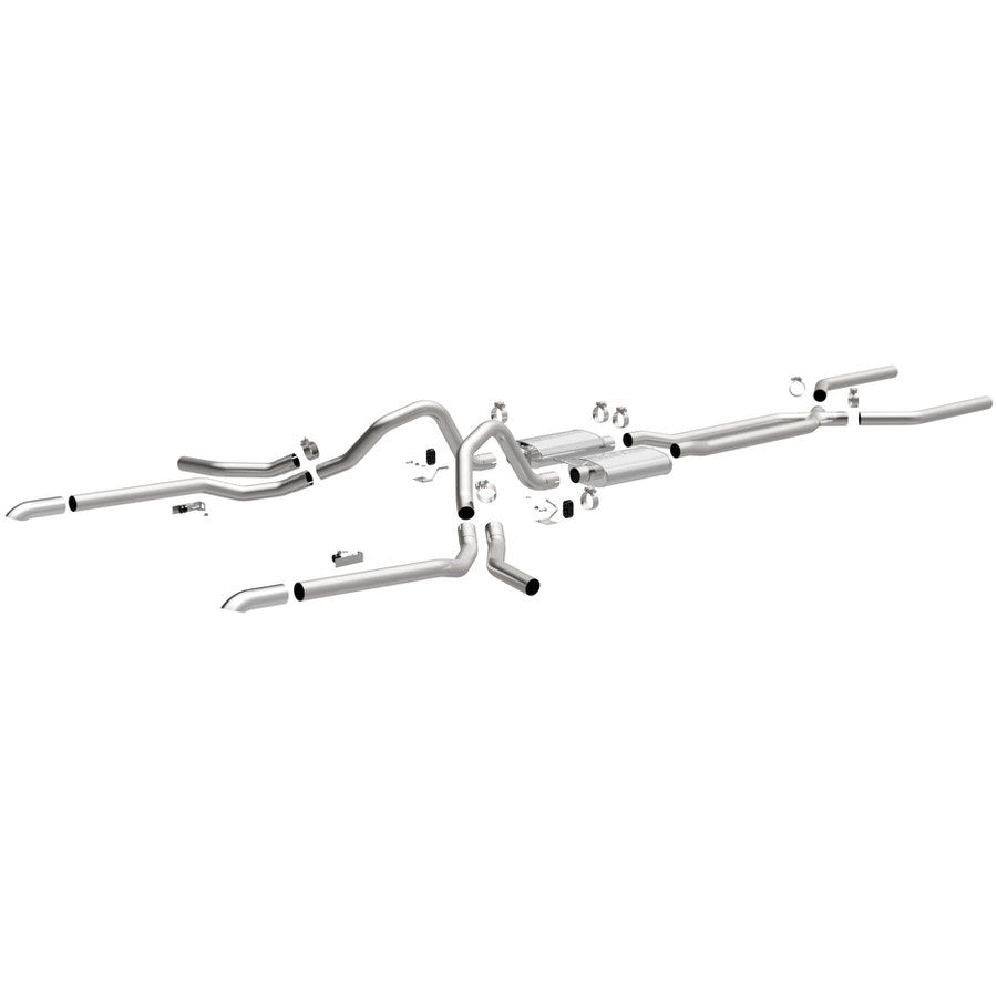 Magnaflow Perf Exhaust Exhaust System - Street Series - Crossmember-Back - 2.5 in Diameter - Stainless - Natural - GM
