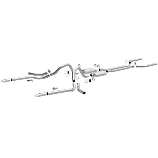 Magnaflow Perf Exhaust Exhaust System - Street Series - Crossmember-Back - 2.5 in Diameter - Stainless - Natural - GM