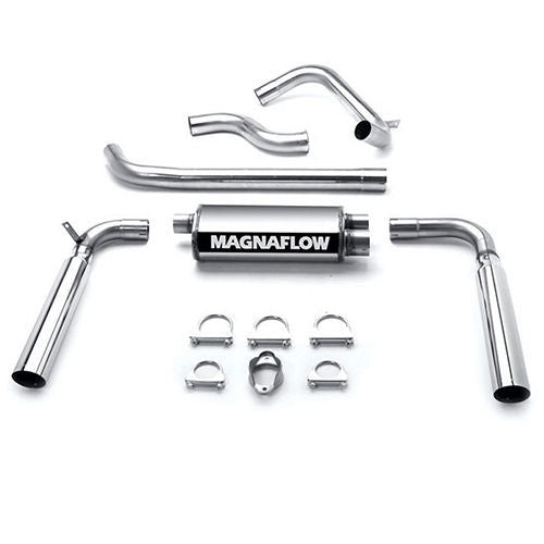 Magnaflow Perf Exhaust Exhaust System - Street Series - Cat-Back - 2.5 in Diameter - 3.5 in Tips - Stainless - Natural